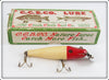 Vintage Creek Chub White And Red Baby Pikie Lure In Box 902 