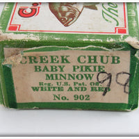 Creek Chub White And Red Baby Pikie In Box 902