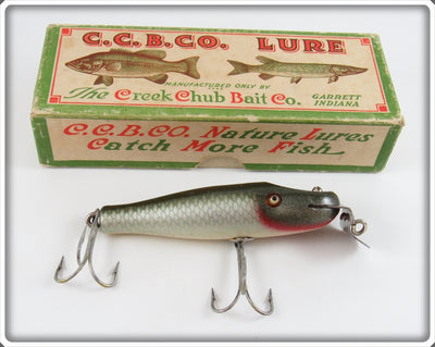 Vintage Creek Chub Silver Shiner Baby Pikie Lure In Box 903