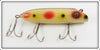 Vintage South Bend White With Spots Bass Oreno Lure 973 W