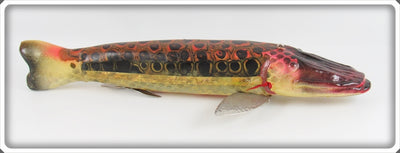 Vintage Bud Stewart Spotted Pike Decoy