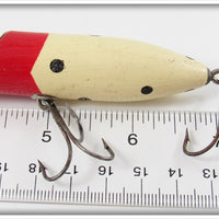 Falls City Bait Co Red & White With Black Spots Deep Six