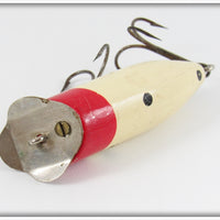 Falls City Bait Co Red & White With Black Spots Deep Six