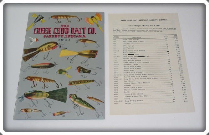 Creek Chub Bait Co Garrett Indiana 1951 Catalog