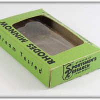 Roy O Rhodes Brass Rhodes Minnow In Box