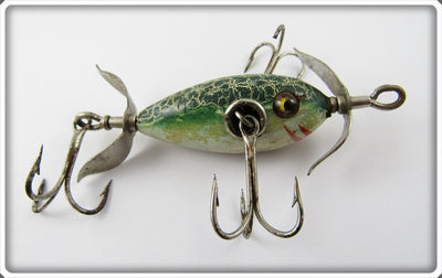 Vintage Shakespeare Green Crackleback #03 Underwater Minnow Lure
