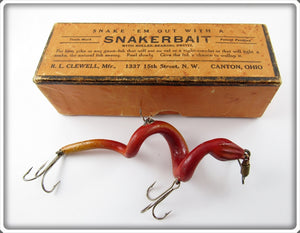 R.L. Clewell Red & Yellow Snakerbait In Correct Box