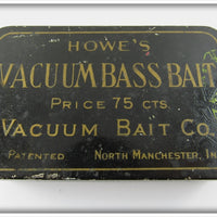 Howe's Red & White Vacuum Bait In Tin