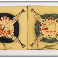 Vintage B.F. Gladding & Co Cane Pole Line Pair On Cards