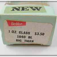 Heddon Blue Silver Flitter Big Tiger In Correct Box 1040 BL