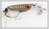 Vintage Fred Arbogast Grey With Black Ribs Sputterbug Lure
