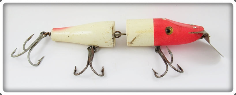 Vintage Martin Red & White Jointed Pikie Lure 
