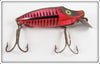 Heddon Spook Glow Red & Black Shore River Runt 9110 SG-XLB