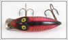Heddon Spook Glow Red & Black Shore River Runt 9110 SG-XLB