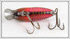 Heddon Spook Glow Red & Black Shore River Runt 9110 SG-XLB