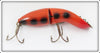 Heddon Orange Black Spots Baby Gamefisher In Box 5409V