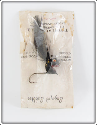 Tropical Bait Co Black & White Bugeyed Babbler Lure On Card