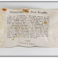 Tropical Bait Co Black & White Bugeyed Babbler On Card