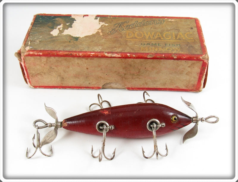 Heddon Blended Red 150 Dowagiac Minnow Lure In Box 154 For