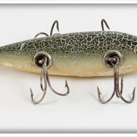 Vintage Heddon Green Crackleback 150 Dowagiac Minnow Lure 