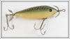 Vintage Heddon Green Crackleback 300 Surface Minnow Lure