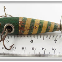 Charmer Minnow Co Green & White Charmer Minnow