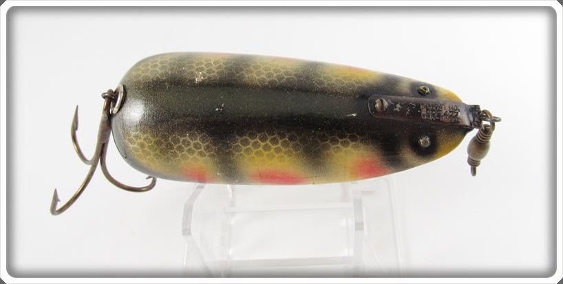 Vintage Lauby Black Scale Red Spots Wonder Spoon Lure 