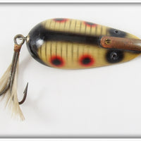 Vintage Lauby Black & Red Spots Wonder Spoon Lure