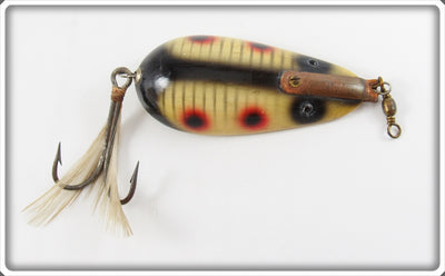 Vintage Lauby Black & Red Spots Wonder Spoon Lure