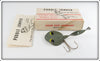 Vintage Puddle Jumper Grey Green Tadpole Lure In Box 