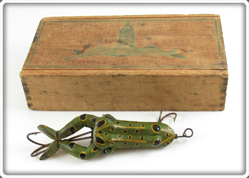 Wm Shakespeare The Rhodes Mechanical Swimming Frog In Box For Sale