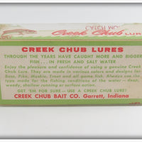 Creek Chub Shad Glitter Concave Belly Midget Darter In Box