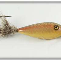 Vintage Heddon Shiner Scale Walton Feathertail Lure 49P