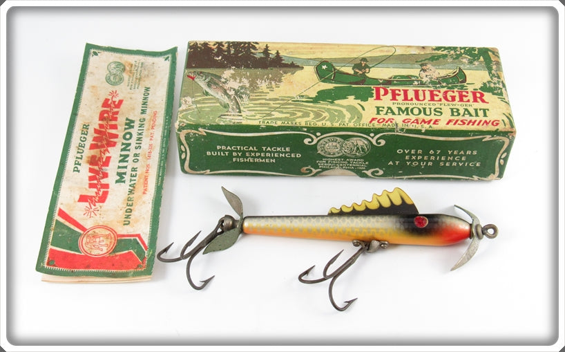bass lure scales Pflueger Silver Sides Scale Live Wire Lure In Box 7611 For Sale