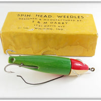 Vintage T & M Darby Spin Head Weedless Lure In Box