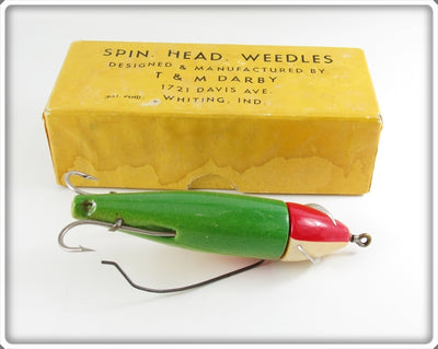 Vintage T & M Darby Spin Head Weedless Lure In Box