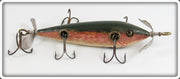 Vintage Shakespeare Five Hook Submerged Wooden Minnow 44 Lure