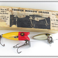 Vintage A. H. Thoren Mfg Thoren's Minnow Chaser Lure In Box