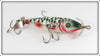 Pflueger Green Cracked Back Argyle Three Hook Minnow Lure 3185