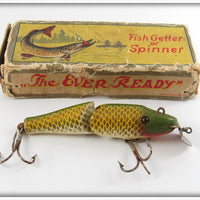 Vintage Dam Ever Ready Golden Shiner Jointed Baby Pikie Lure In Box