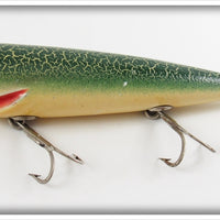 Pflueger Green Cracked Back Surprise Minnow In Box