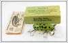 Vintage Hom Art's Frog Spot Skipper Lure In Box 