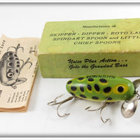 Vintage Hom Art's Frog Spot Skipper Lure In Box 