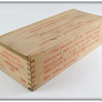 Heddon Red 100 Minnow In Wood Box