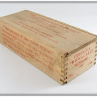 Heddon Red 100 Minnow In Wood Box