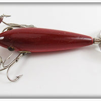 Heddon Red 100 Minnow In Wood Box