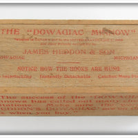 Heddon Red 100 Minnow In Wood Box