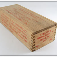 Heddon Red 100 Minnow In Wood Box