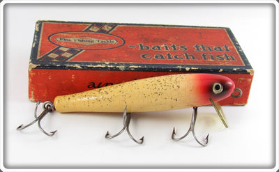Shakespeare White & Red With Flitter Buddy Bait In Box
