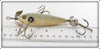 Heddon White Slate Back 175 Heavy Casting Minnow In Wood Box